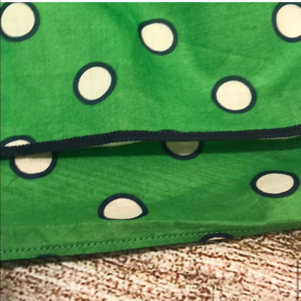Jcrew Polka dot Skirt Size 6 green - Picture 9 of 9